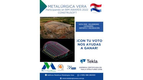 Participación en  BIM AWARDS 2022  ¡ CON TU VOTO NOS AYUDAS A GANAR